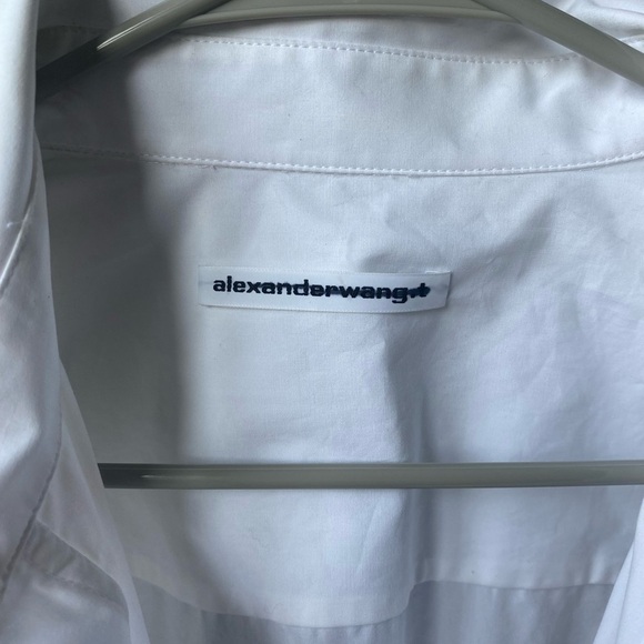 NWT Alexander wang poplin dress with knot placket - Picture 7 of 13